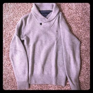 Tommy Hilfiger shawl neck knit sweater